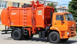 Side Loading Garbage Truck KО-440-8K Model KО-440-8K for KAMAZ-53605-A5 and KAMAZ-53605-5H