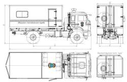 Emergency Rescue Vehicle 4795K1, 4795K4 without Crane on KAMAZ Chassis 43502-D5