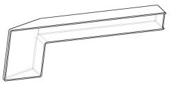 Left Arc Addition S.15М-21.70.505 for Tram Interiors