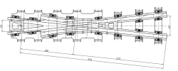 R65 Type Cross Switch for Railway Tracks, Model 2/9