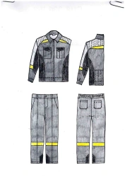 Men's Protective Suit for General Industrial Pollution K-4