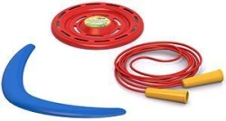 Outdoor Play Set No. 69 (Jump Rope, Boomerang, Flying Disc)