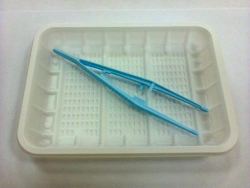 Sterile Disposable Polymer Tweezers 150mm in Tray