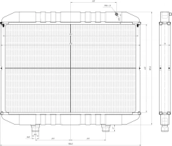 Water Radiator for Internal Combustion Engine 100.02.410-32