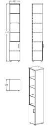 Storage Cabinet for Documents and Office Supplies - Series 403.40.218