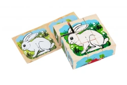 Forest Animals Puzzle Blocks Set (9 pieces) - Model 4444-4