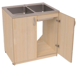 Double Sink Cabinet MGS5.074 with Two Doors