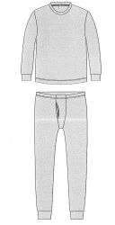 Cotton Underwear Set for Electric Field Protection EP-1 "Energo-Faraday" S