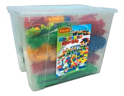 Bauer "Iron Road" Building Set (70L Container, 8 Instructions, Themed Stickers)