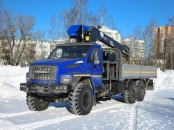 Multi-functional Special Vehicle with Hydraulic Crane MKMA on URAL 4320 Base U0K05N-4L200