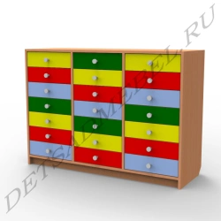 Modular Storage Cabinet with 21 Drawers