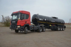 Round Tank Semi-Trailer for Oil and Fuel Transport, GRPPP3 Model 92250A-0000010