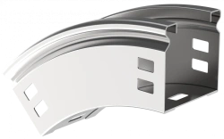 Vertical Smooth 45° Turn CPV41-0-45-050-100 ESCA for Cable Trays