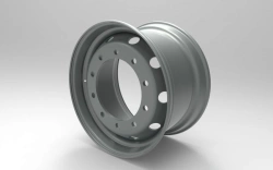 Heavy-Duty Steel Wheel with Non-Removable Rim - 22.5x11.75, Part No. 397-3101012