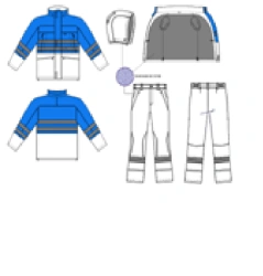 Men's Protective Suit for Water and Non-Toxic Solutions - Class 3