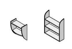 Wooden Office Shelf - Agat Furniture Set