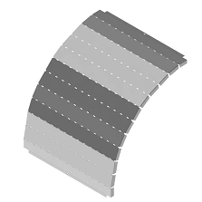 Vertical Hinge Corner Cover KL 000x000 ZL, 100x40mm to 600x200mm