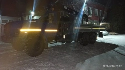 Multi-Functional Truck with Hydraulic Crane MKMA on Ural 4320 Base U0K06N-4Z150