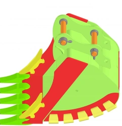 Rock Bucket with Volume V=0.9 m³ for Excavator RM-Terex TX210