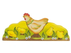 Wooden Puzzle "Hen and Chicks Family" 08001
