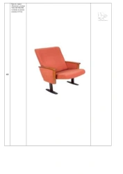 Neapol Armchair for Public Spaces, 530*700*990 mm, Seat Cushion 110 mm