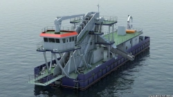 Non-propelled Multi-bucket Dredger for Dredging Operations