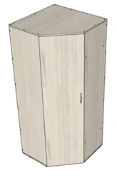 Corner Wardrobe, Customizable Design