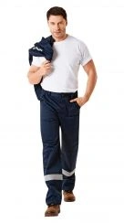 Men's Protective Clothing for General Industrial Contaminants and Mechanical Impacts (Cotton-Polyester Blend)