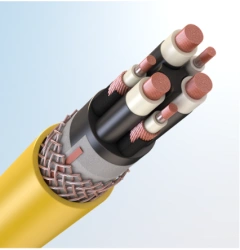 Flexible Shielded Power Cable for 6000/10000V AC, 50Hz