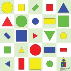 Color and Shape Play Field (75x75cm)