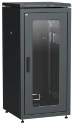 19" Network Cabinet LINEA N 24U 600x600mm with Glass Door LN05-24U66-G
