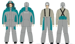 Women's High-Visibility Signal Suit (Jacket & Overalls) for Cold Weather Protection