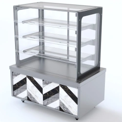 Neutral Pastry Display Case with Serving Doors (3 Shelves) RCN32A City