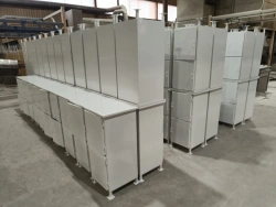 Metal Bedside Table with Welded Steel Structure