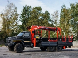 Multi-Functional Hydraulic Crane Truck KMA on Ural 4320 U0K03N-4Z095