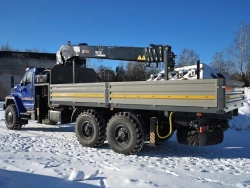 Multi-functional Special Truck with Hydraulic Crane KMA on Ural 4320 Base U0K01N-4L200