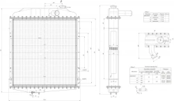 Water Radiator D180. 1301. 010 for Engine Cooling