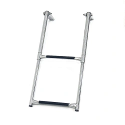 Telescopic Folding Marine Ladder with 2 Black Steps, Art. 040101BT