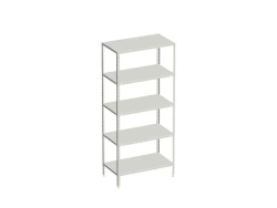 Heavy-Duty Metal Shelving Unit with Adjustable Legs and Shelves - Model S-ZH-M-N
