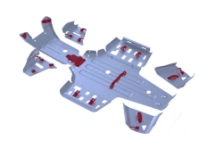 Central Underbody Protection for ATV YAMAHA GRIZZLY 700 + Mounting Kit