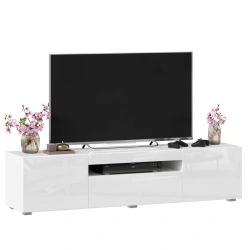 Brooklyn TV Stand 1600 (White Gloss, Version 1)