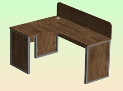 Left Corner Desk with Screen - Model No. 11Э ПГБА.1004.23.00.00.000