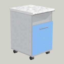 Mobile One-Door Cabinet with Niche Model TMF-3
