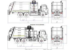 Side Loading Garbage Truck Model MK-4552-G8
