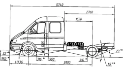 GAZelle BUSINESS Chassis 330263, Euro-5 Dual-Fuel Engine (Gas/Petrol) N1