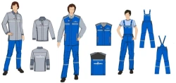 Women's Workwear Sets (Jacket-Shirt, Vest, Overalls) for Transneft Employees