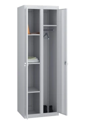 Two-Section Metal Wardrobe for Clothes and Cleaning Supplies, Model ShM-22 (600)P