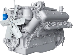 V-Type 8-Cylinder Diesel Engine YAМZ-6581 with Turbocharging