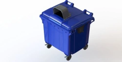 Mobile Trash Container 1100L Model Art.29.C19.N (20.807.1.60.PE; 21.056.60.PE.O)