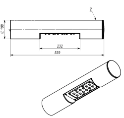 Functional-Decorative LED Light Dio DТU-90-AF-DТUП903 100W